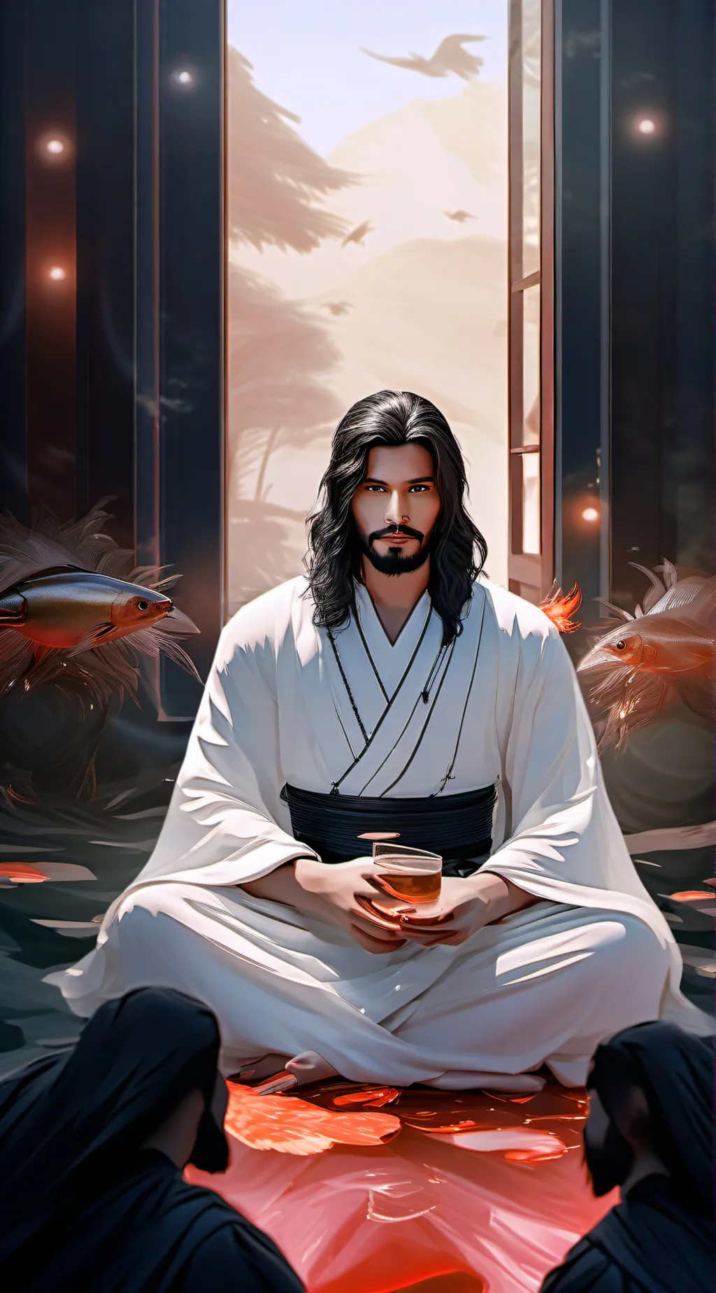 ai character: JESUS 👑  background