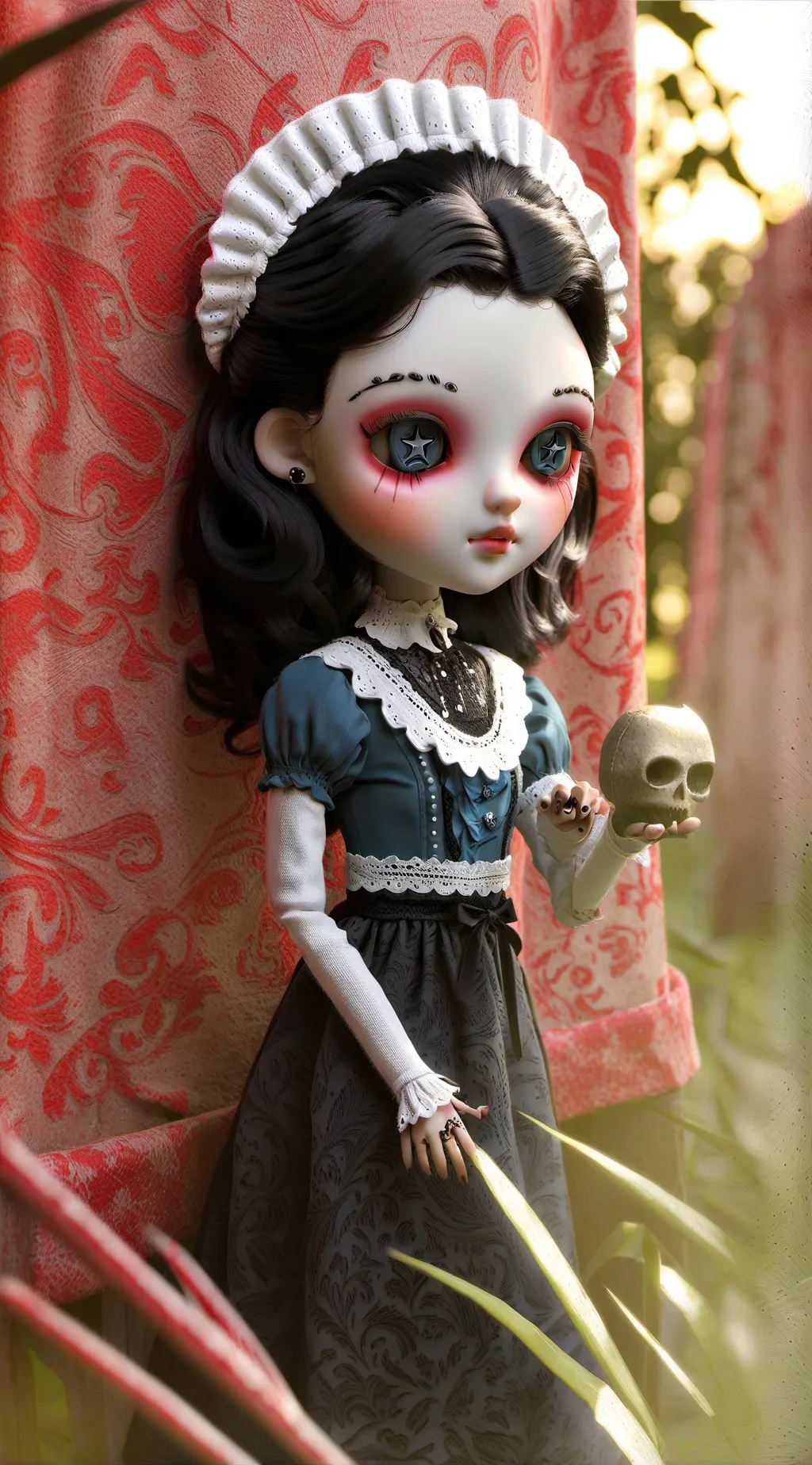 ai character: Haunted doll background