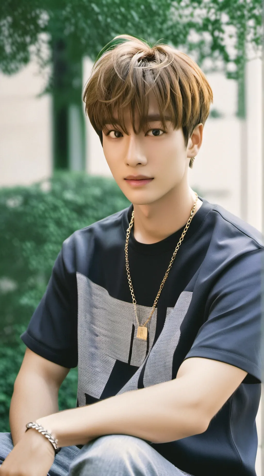 ai character: Bangchan  background