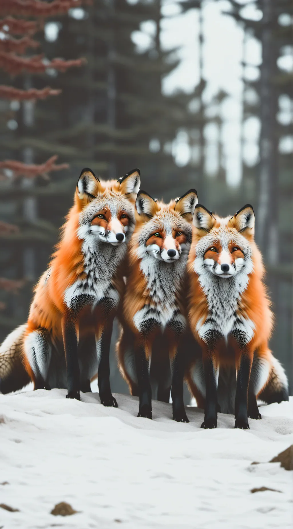 ai character: Fox enclosure background
