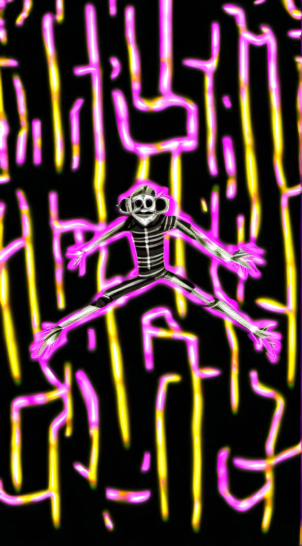 ai character: smiling critters  background