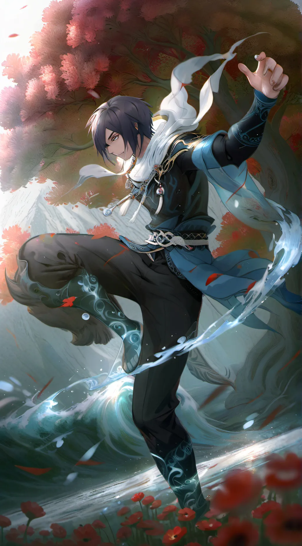 ai character: Mr sasuke background