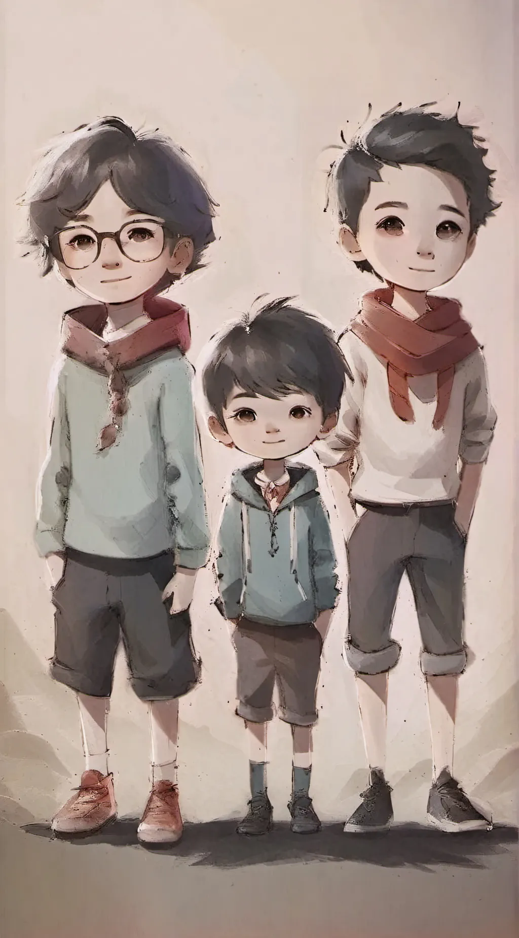 ai character: daniel & jaime & f background