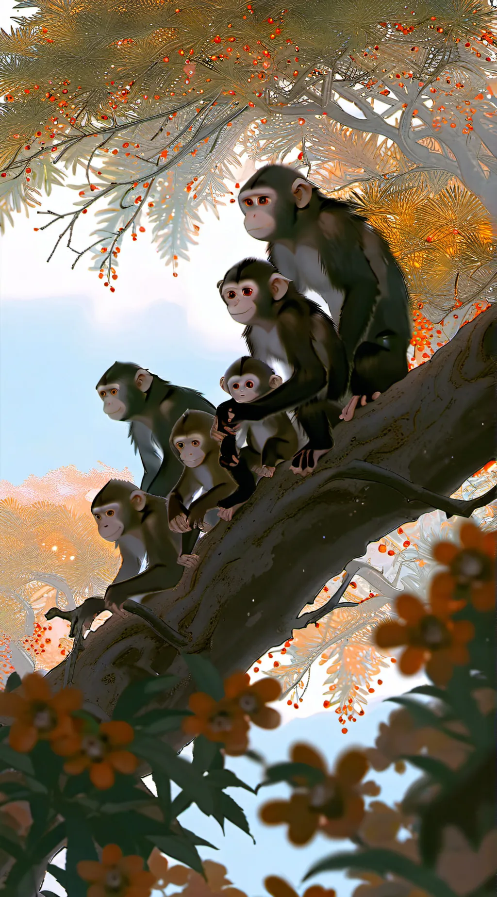 ai character: Monke family background