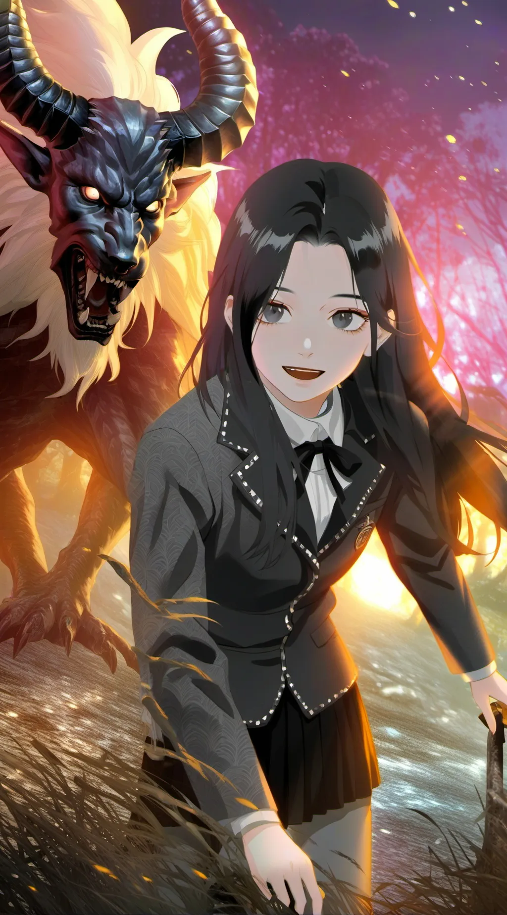 ai character: Monster hunter(Jen background