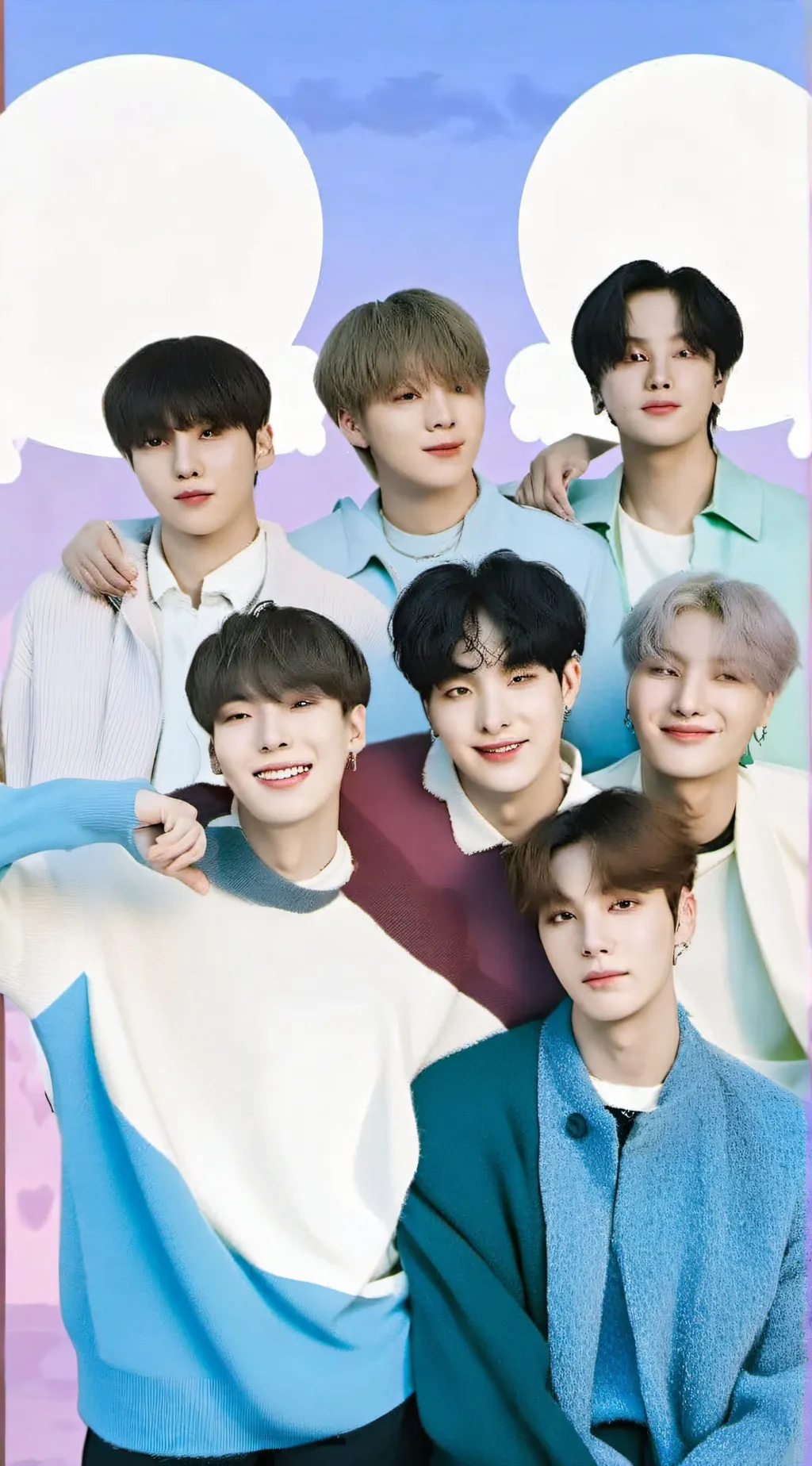 ai character: BTS school AU background