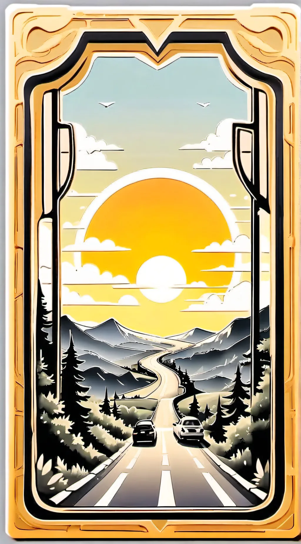 ai character: Road Trip background