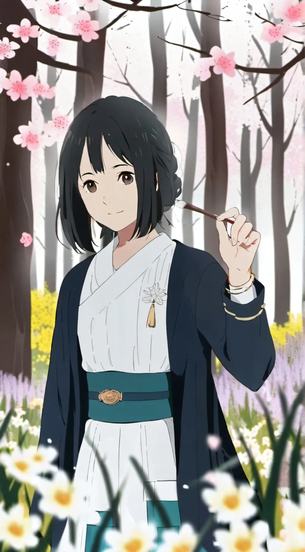 ai character: Лена background