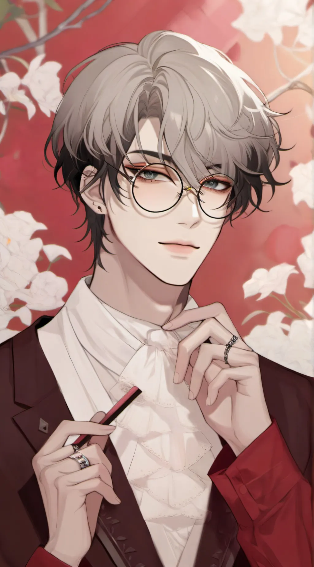ai character: `o~`o💕𝒮ℴ𝓁𝒶`🔪o﹏`o background
