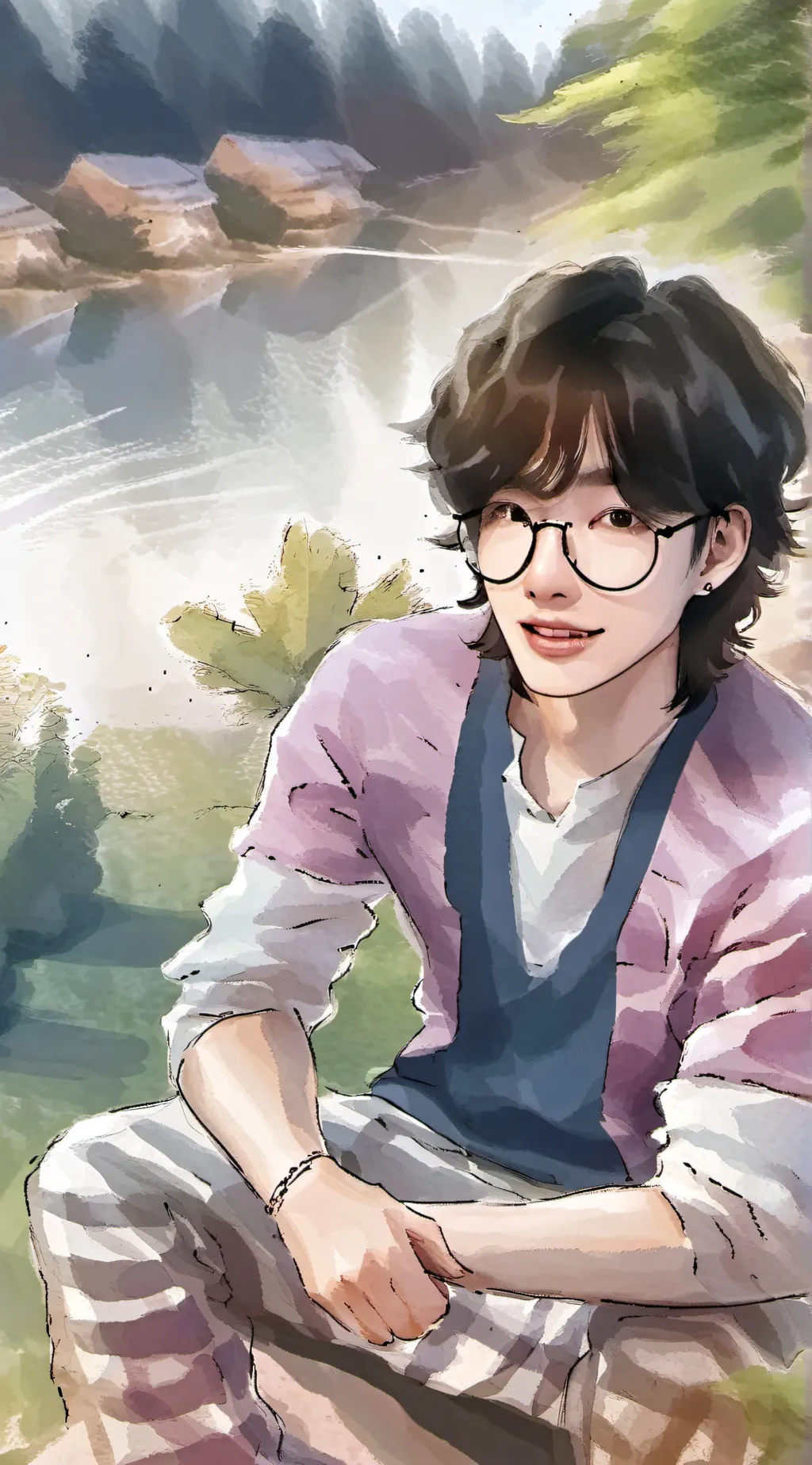 ai character: lee know  background