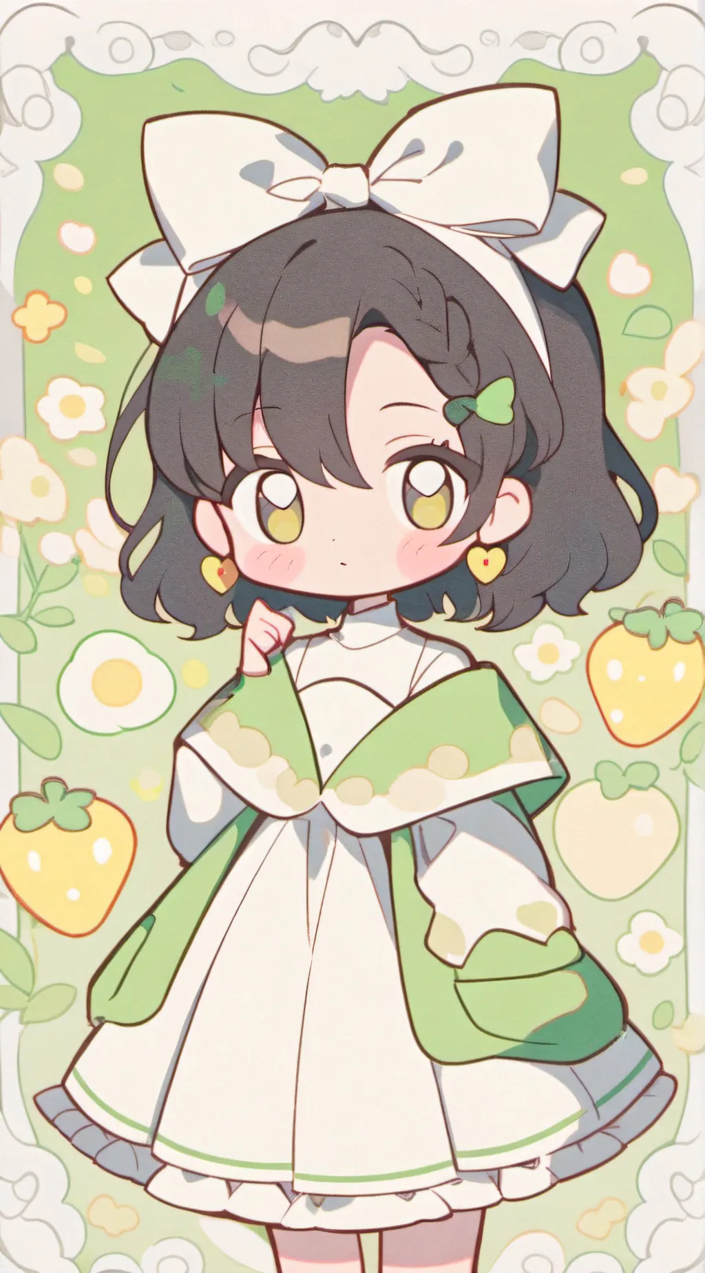 ai character: matcha background