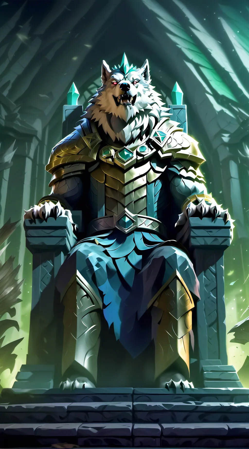 ai character: fang King  background