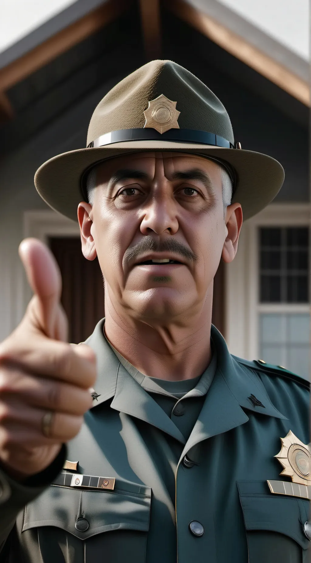 ai character: Gunnery SGT Hartma background