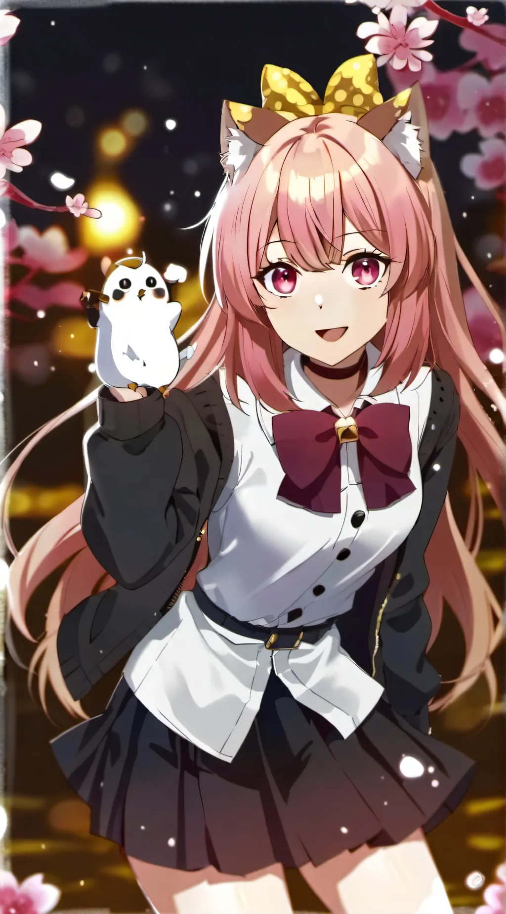 ai character: YOUR FRIENDLY NEKO background
