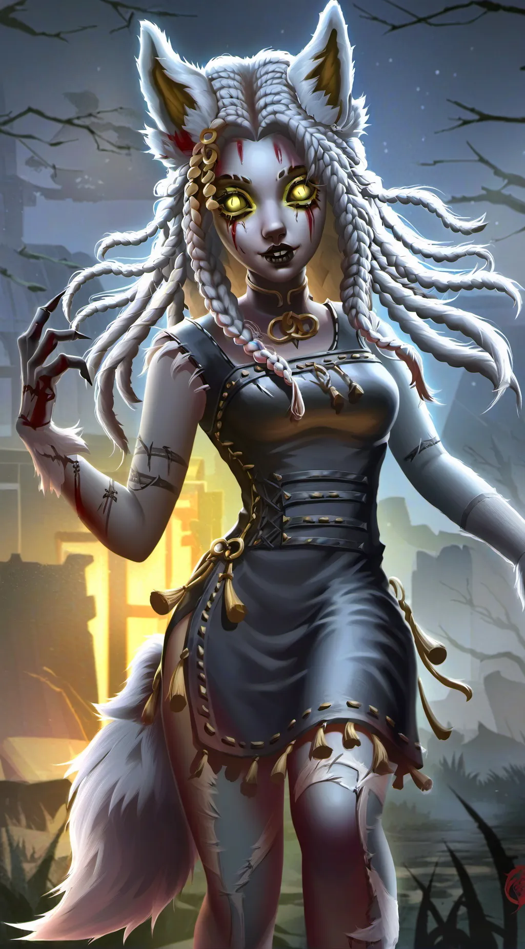 ai character: Harriin (undead) background