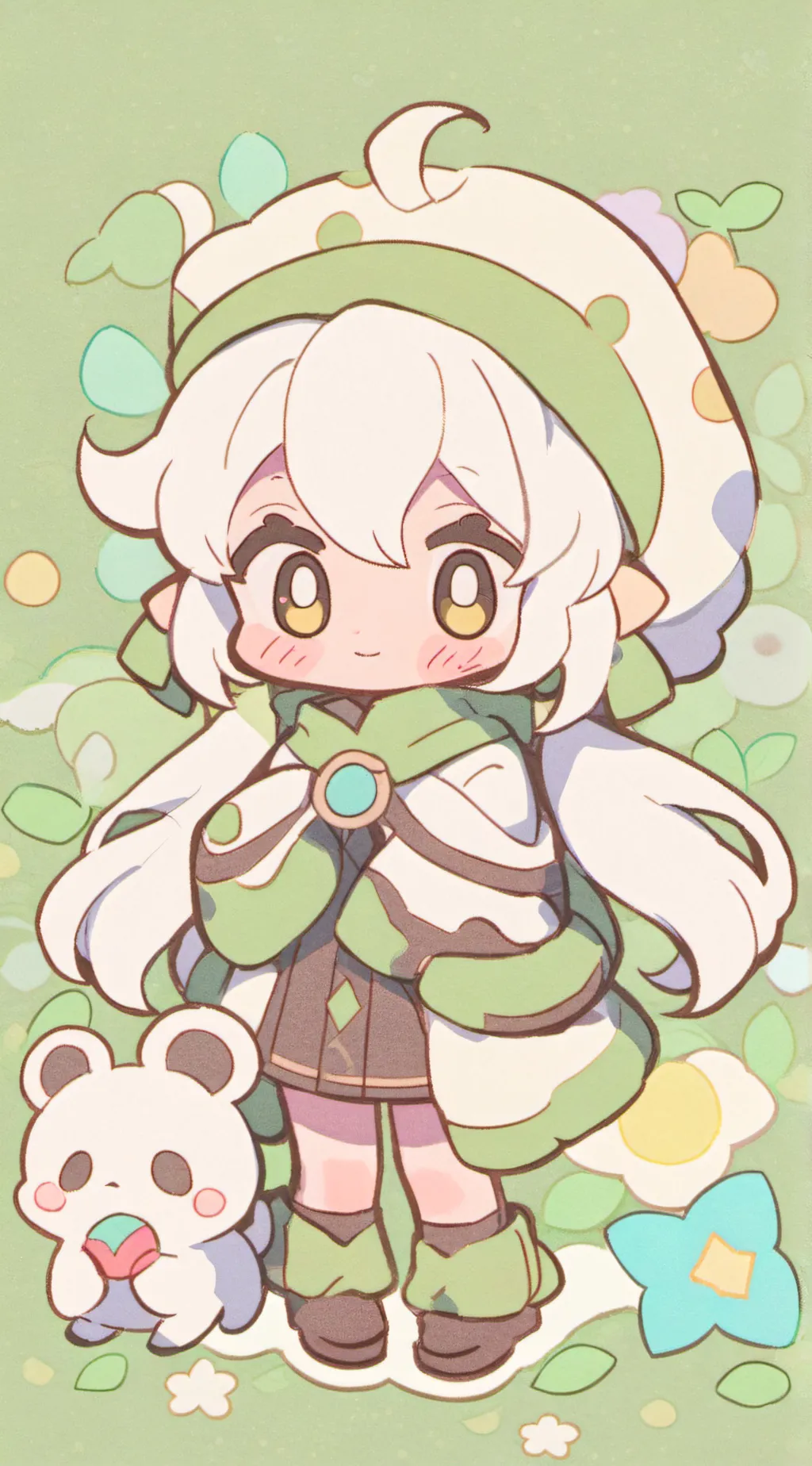 ai character: tSAMS meet gliched background