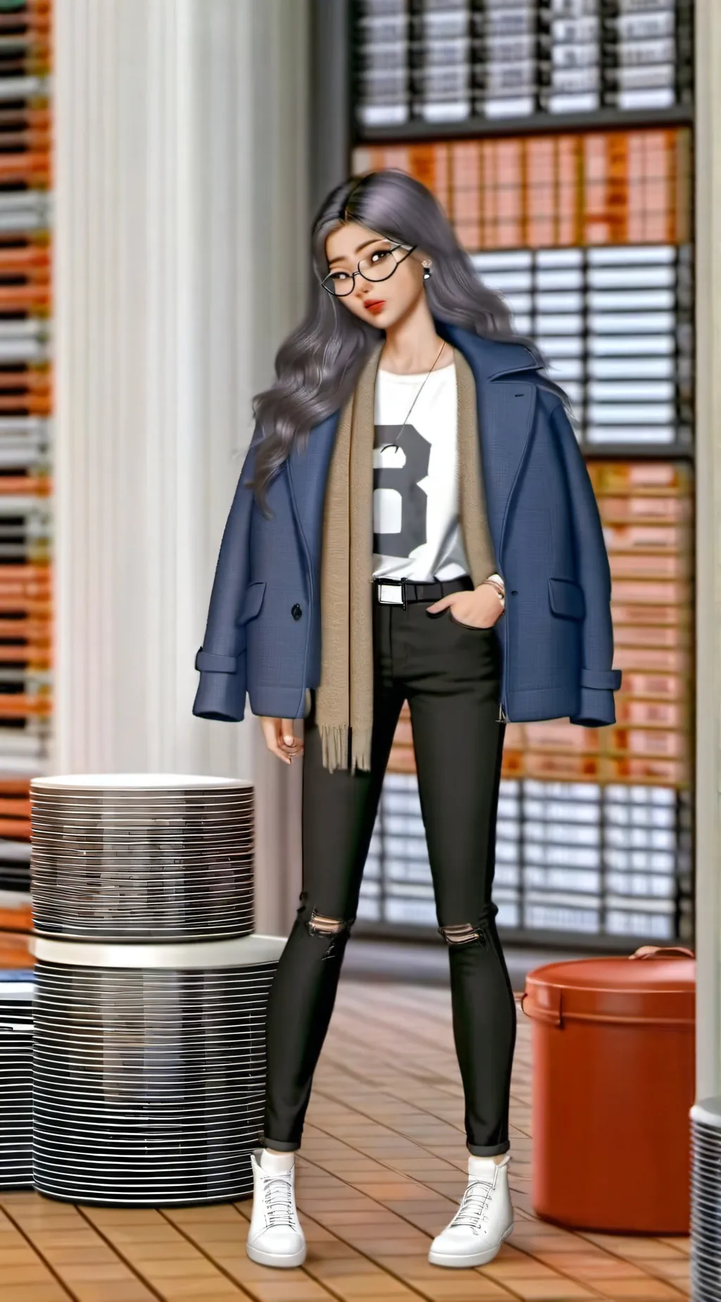 ai character: Luna background