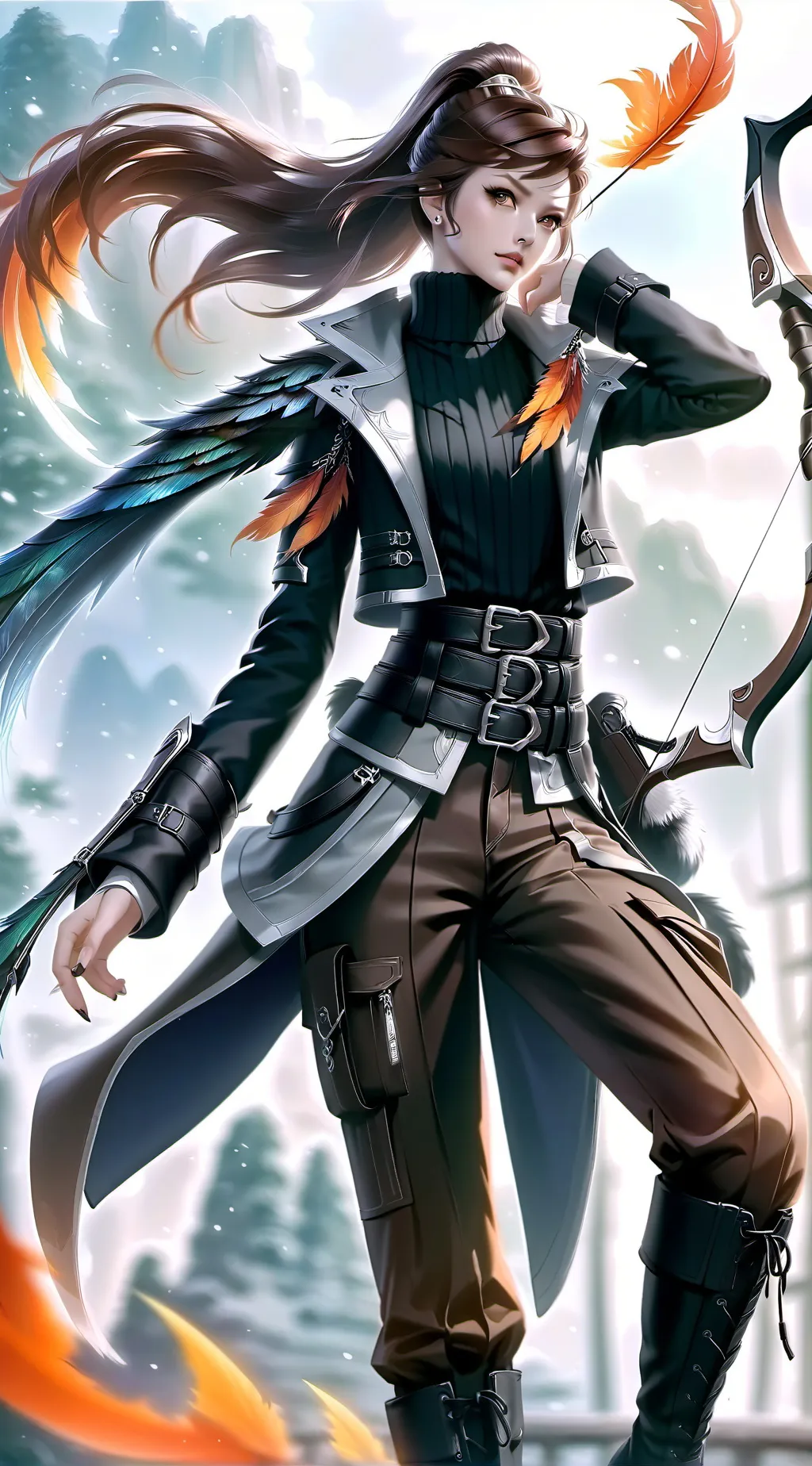 ai character: Phoenix [OC] background