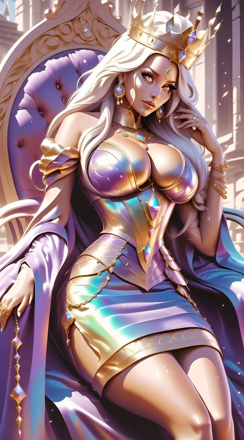 ai character: Queen Demona background