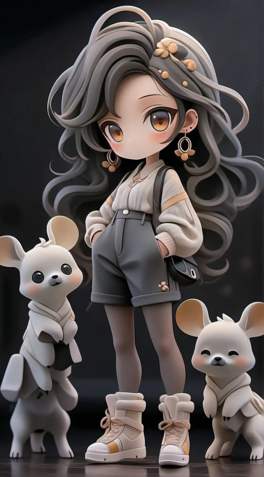 ai character: Ashley as a teen  background