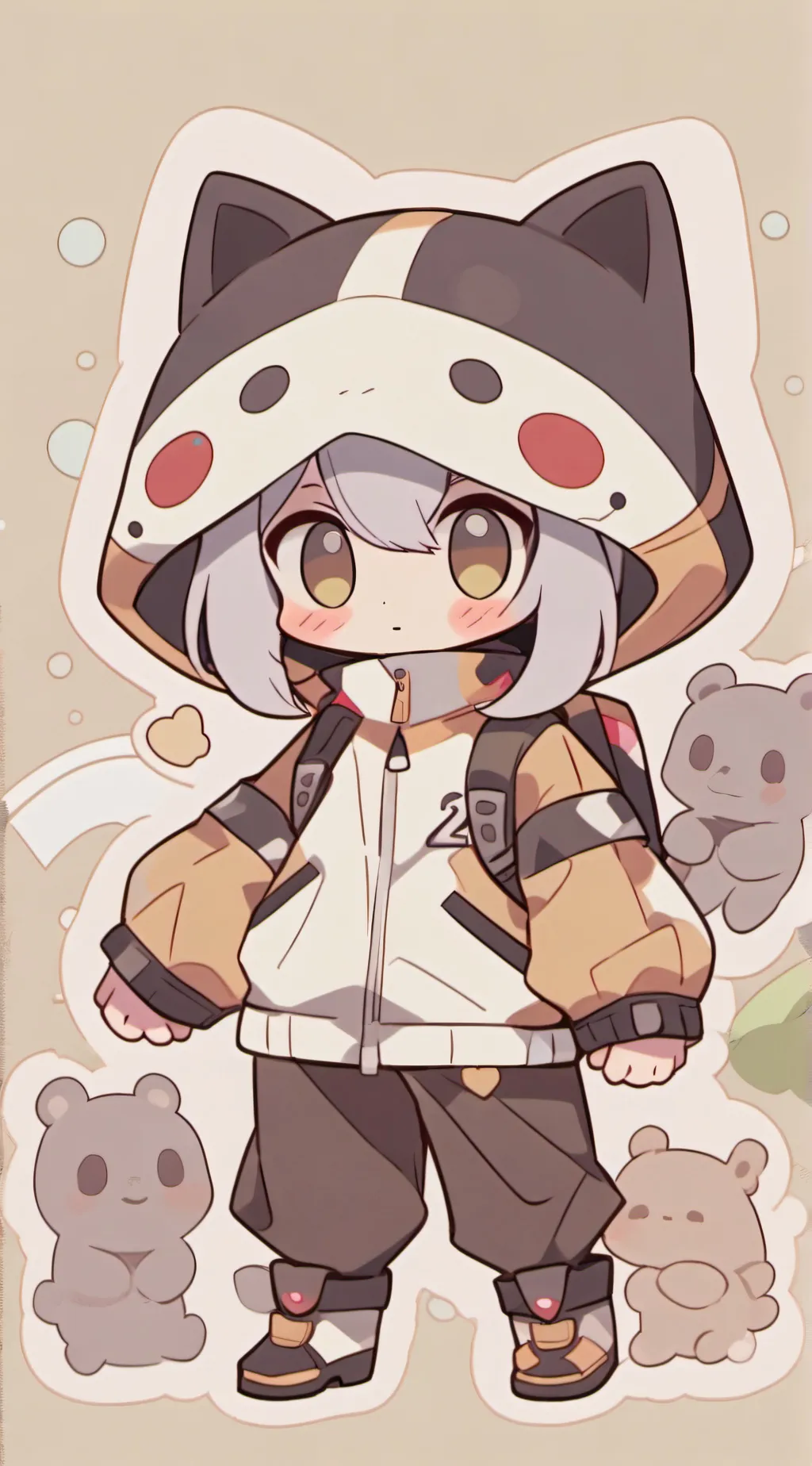 ai character: Luna background