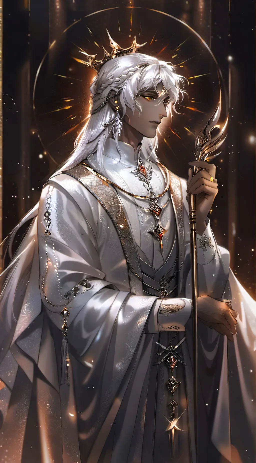 ai character: Light background