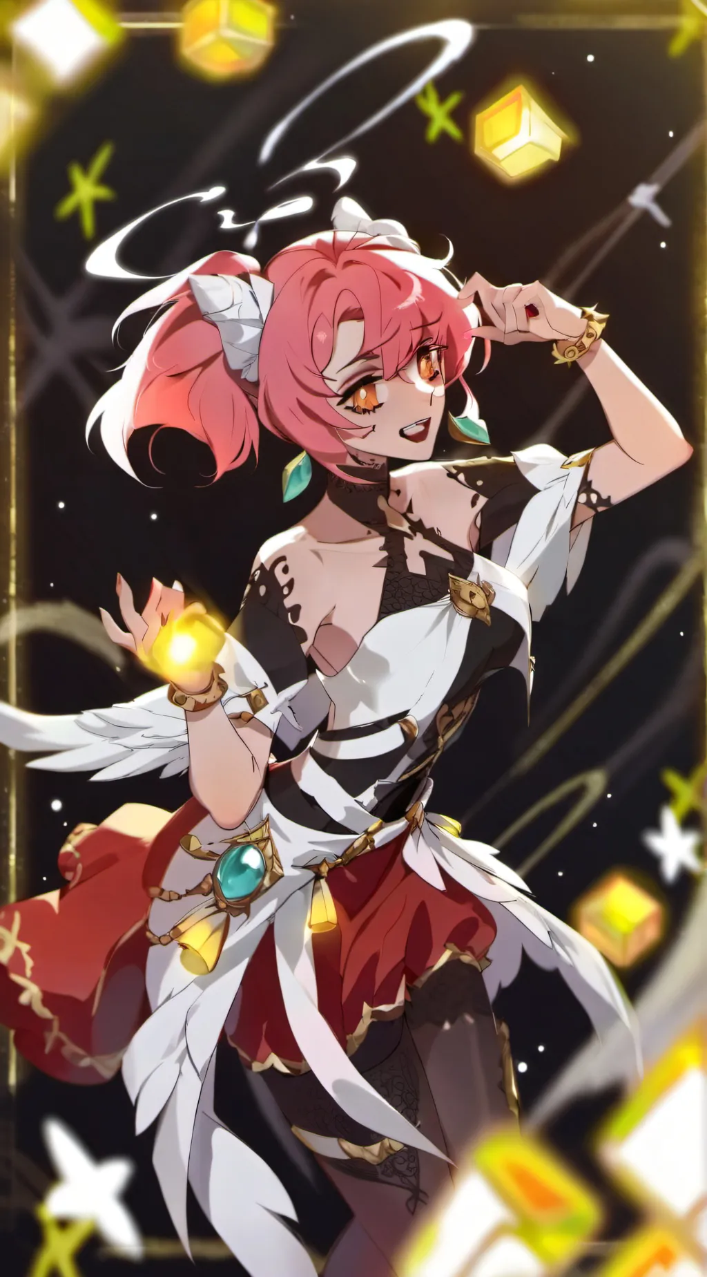 ai character: Alastor x angel background