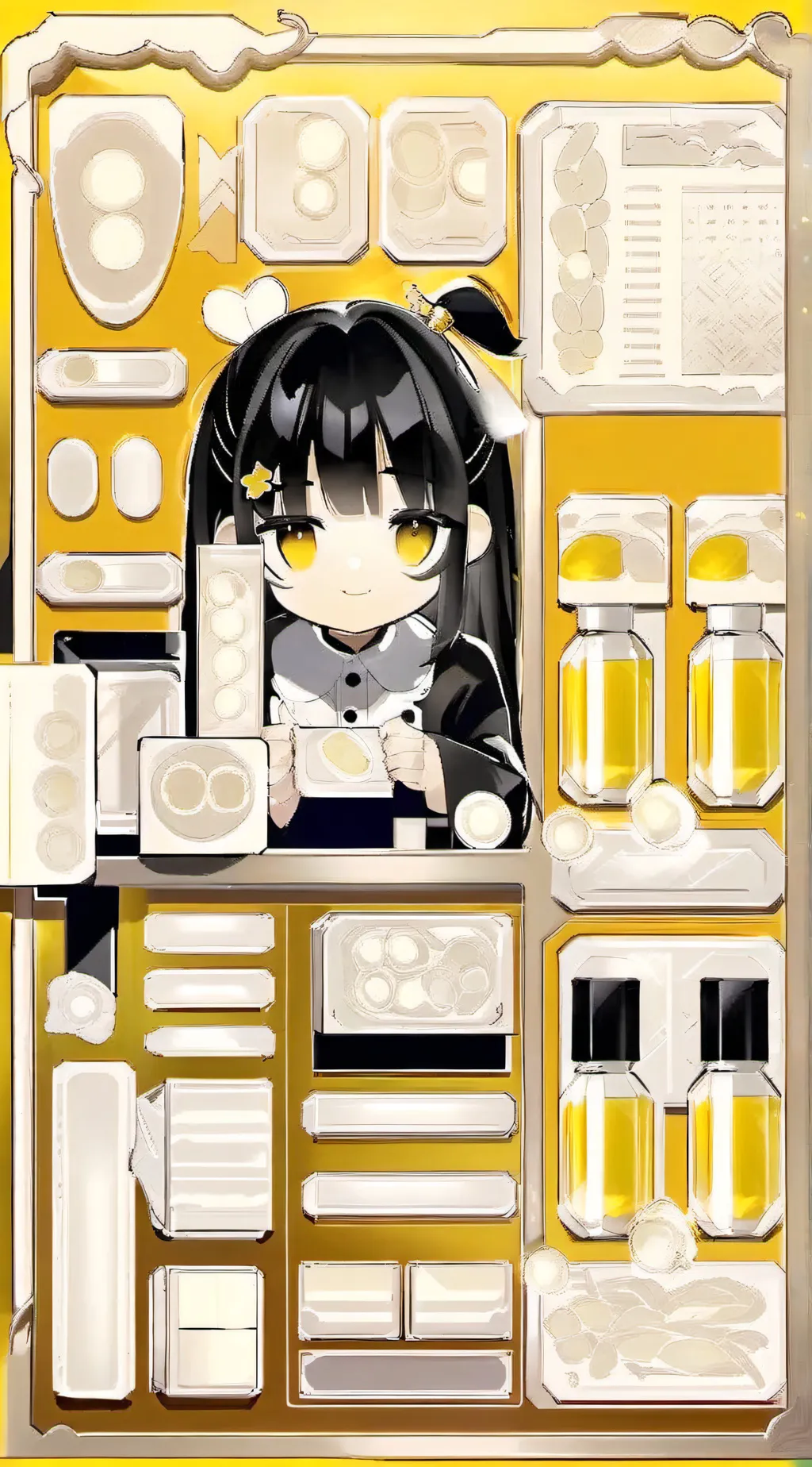 ai character: pills background