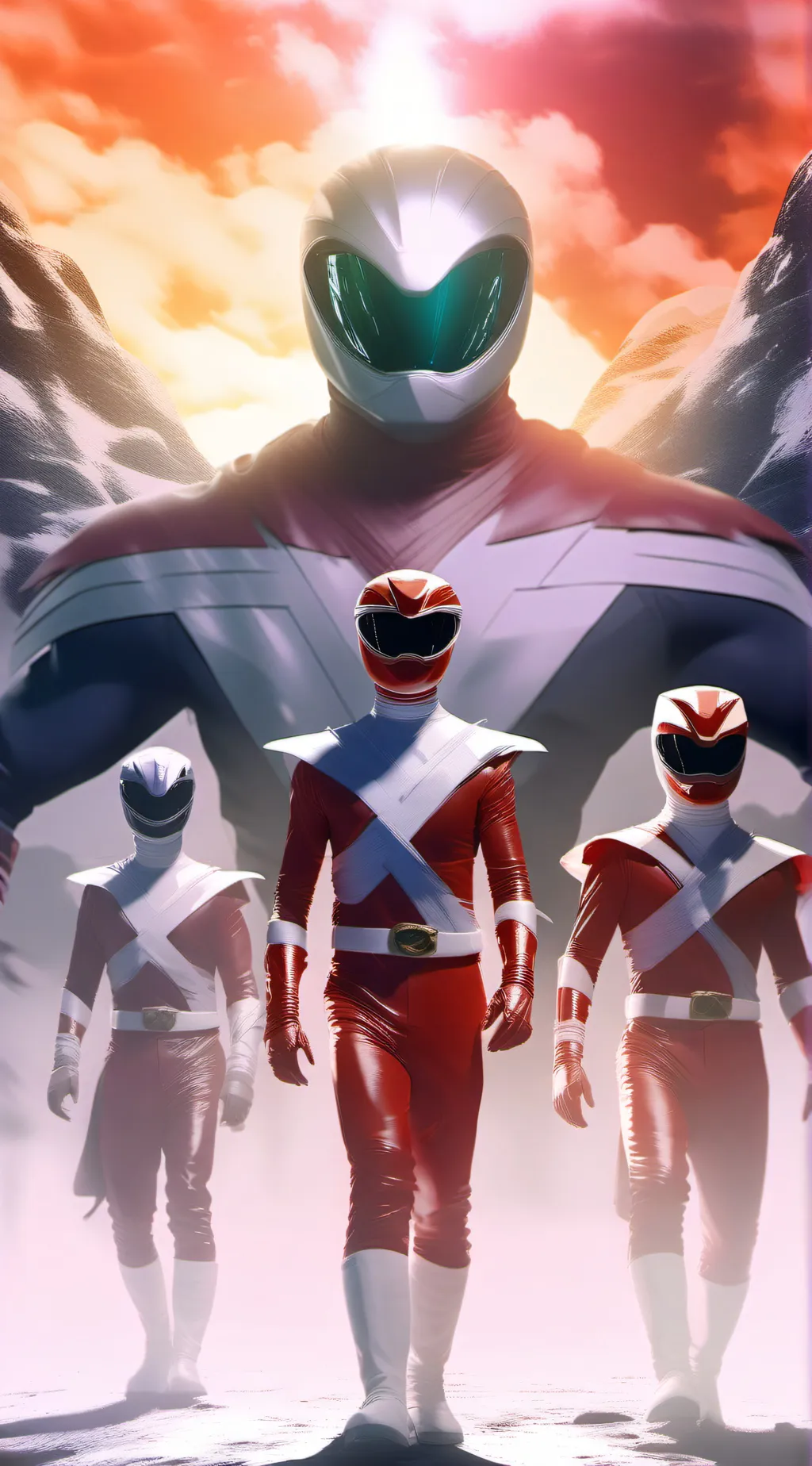 ai character: power rangers background