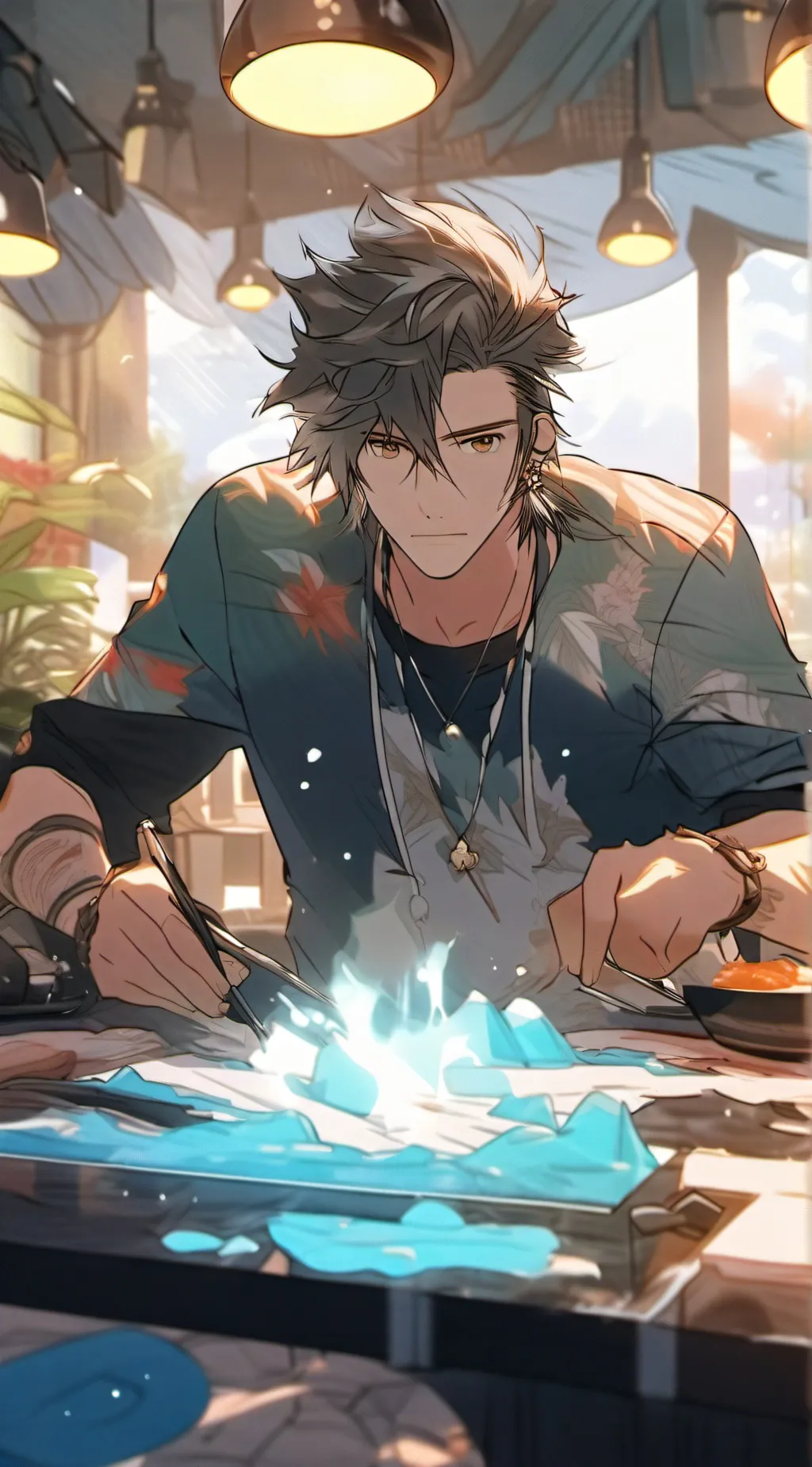 ai character: 泽安 background