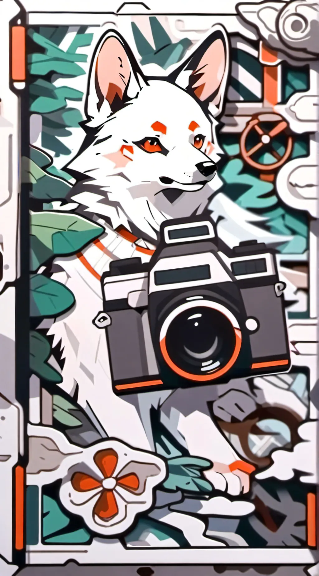ai character: Camerawolf background