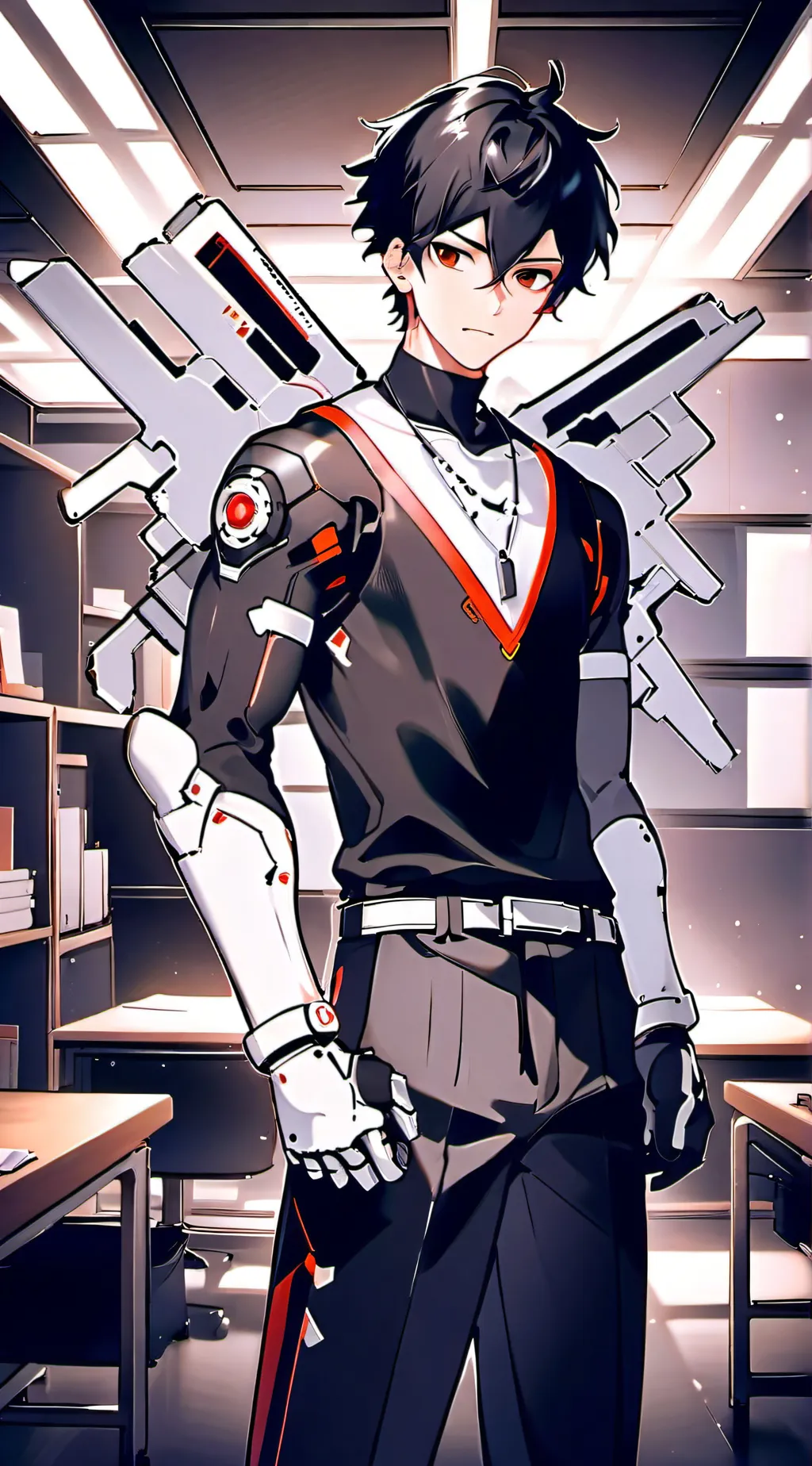 ai character: Kurogane background