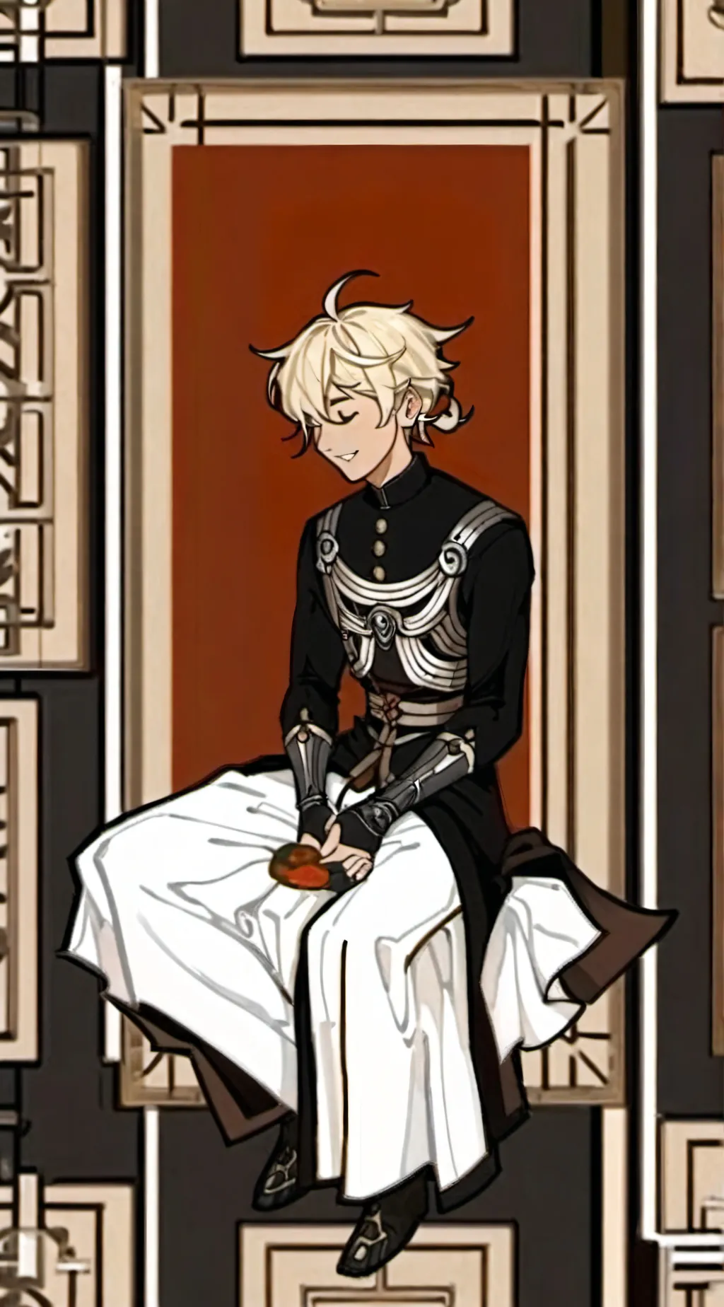 ai character: Lie detector ^^ background