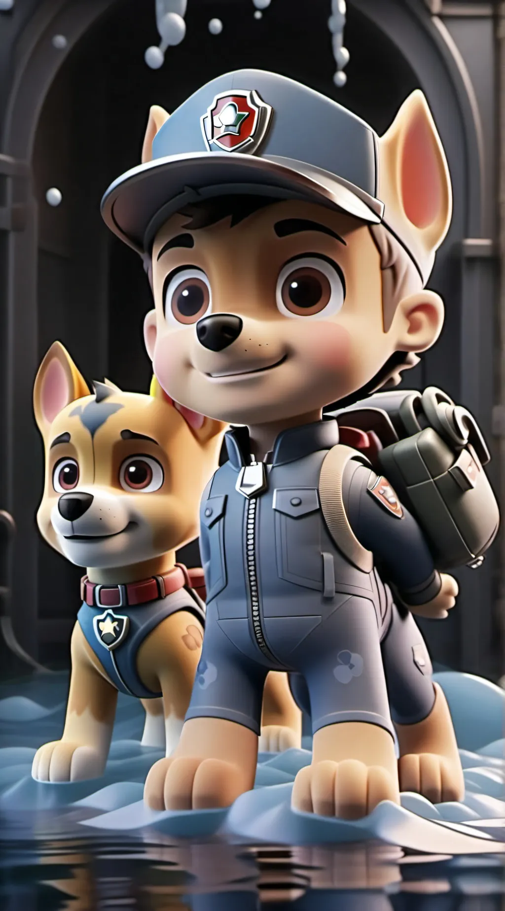 ai character: paw patrol  background