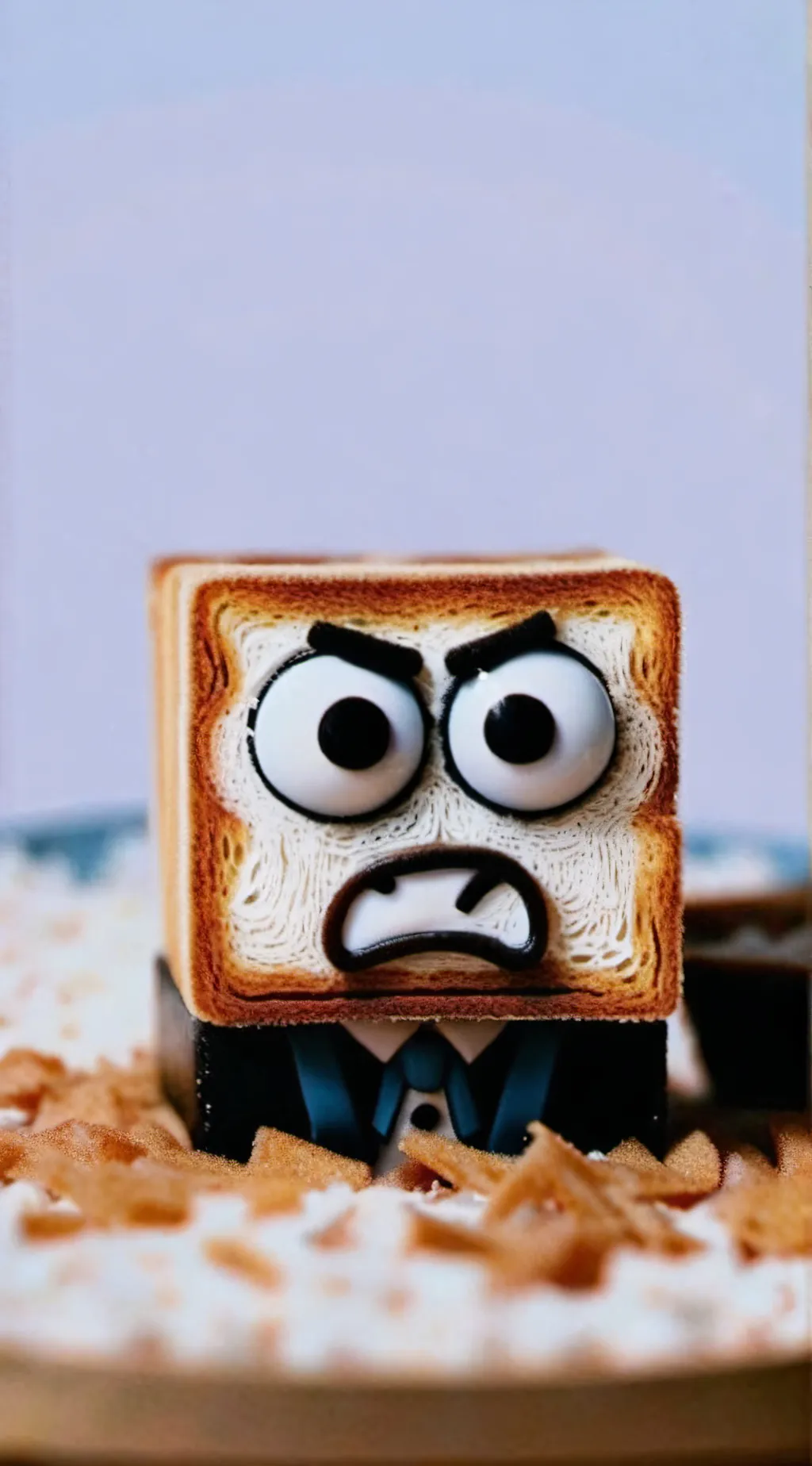 ai character: cereal background