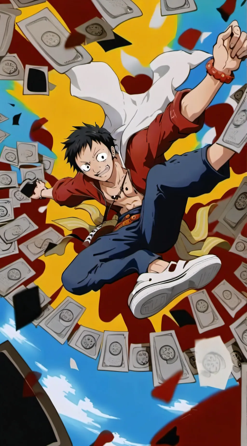 ai character: One piece background