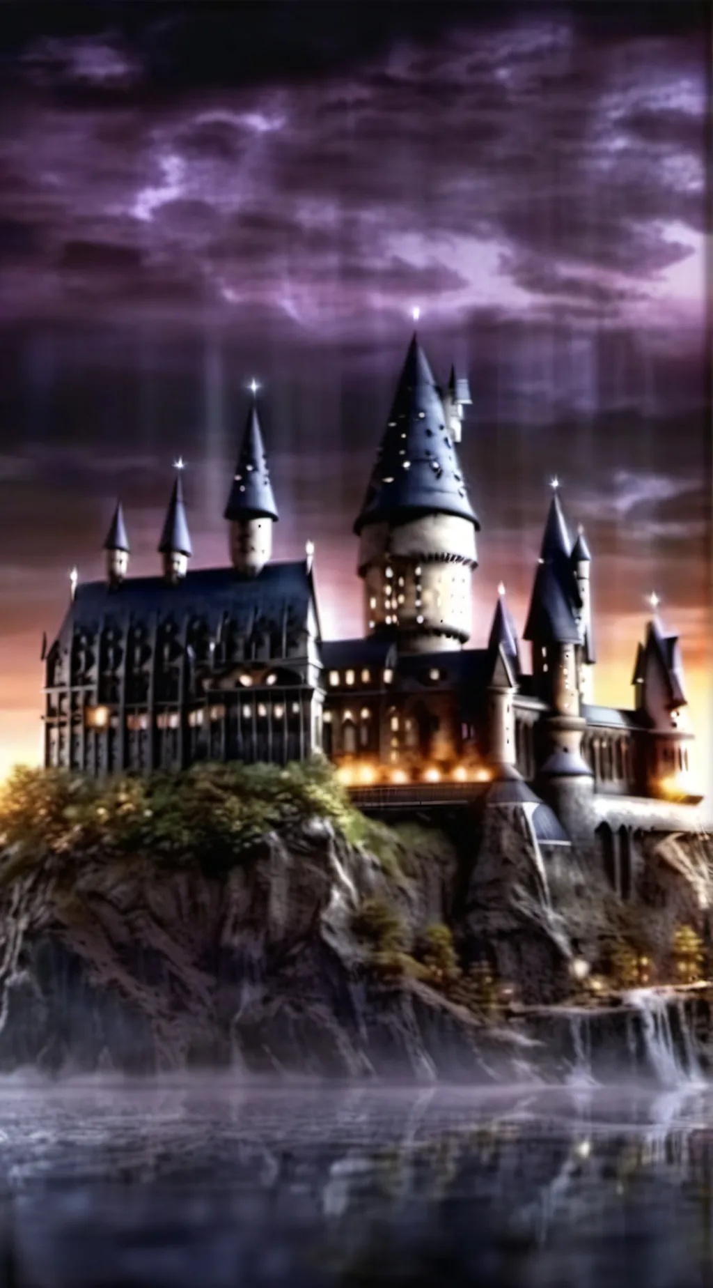 ai character: Hogwarts  background