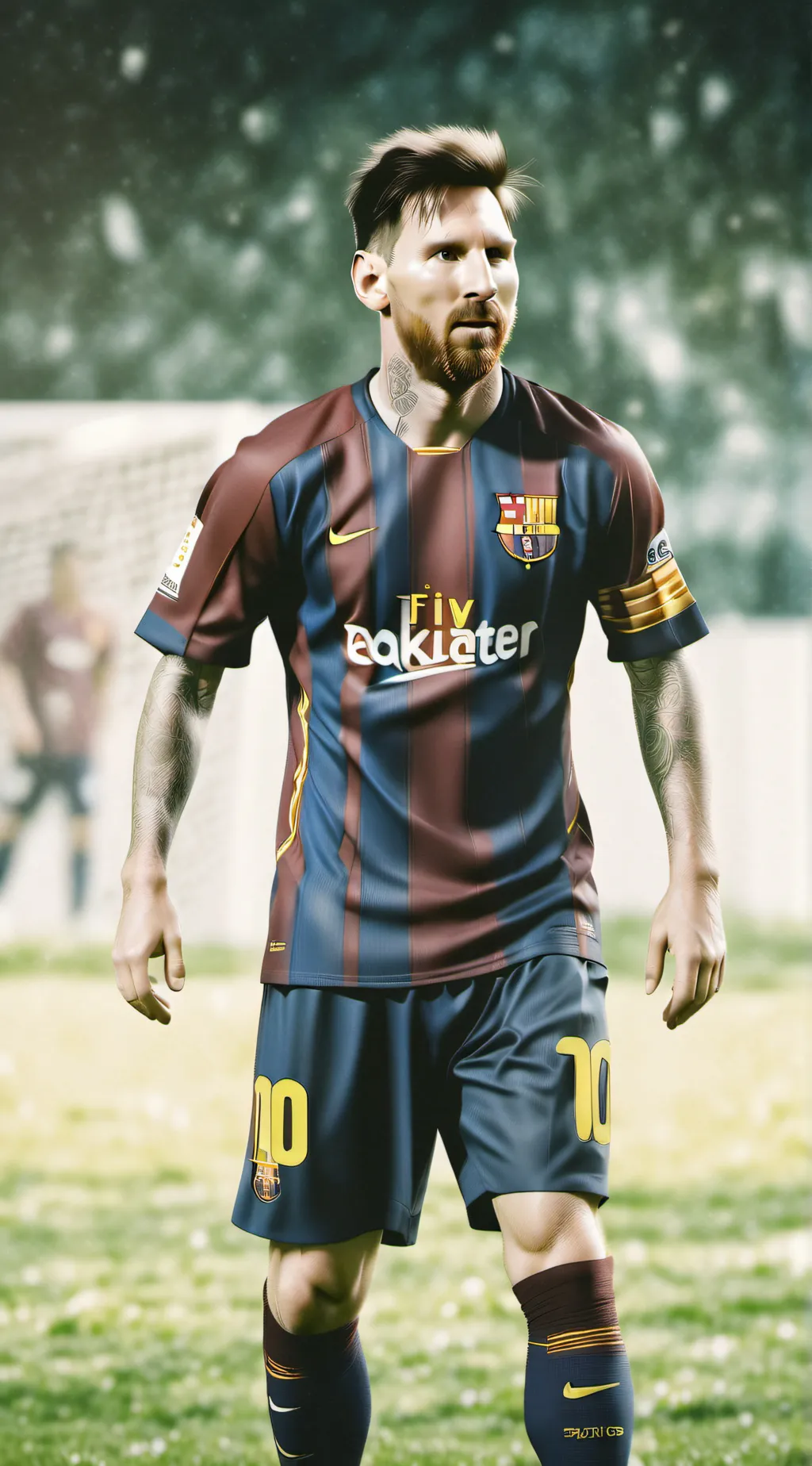ai character: messi  background