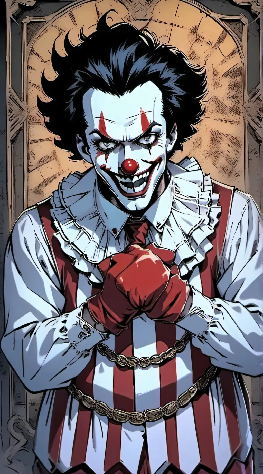 ai character: art the clown background