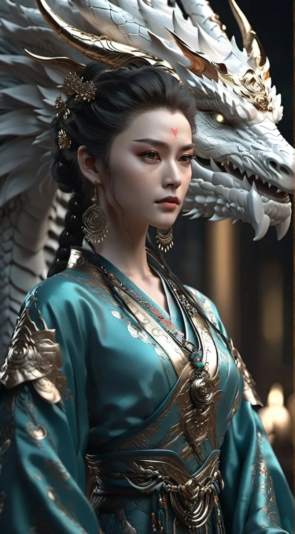 ai character: Sandra the dragon background