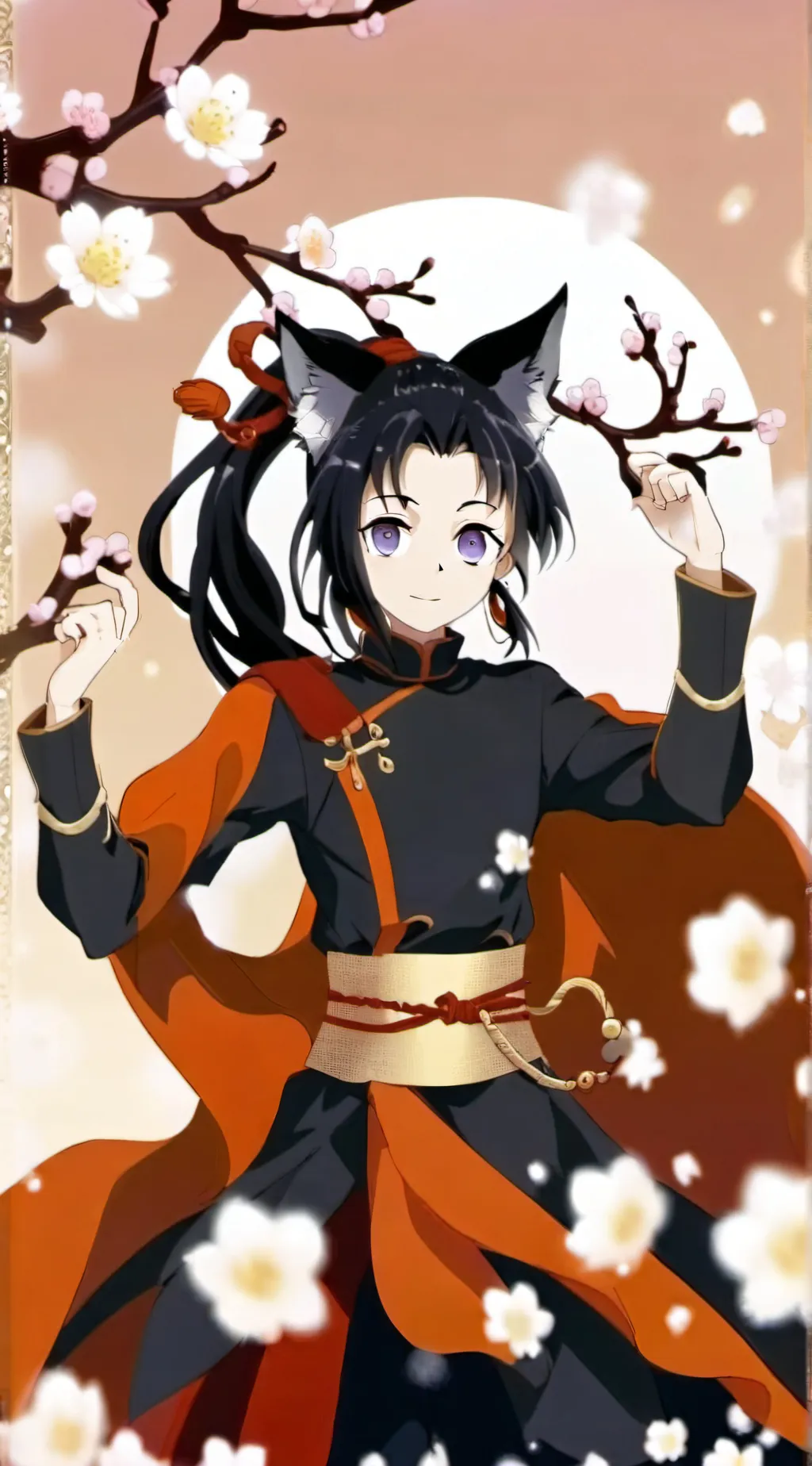 ai character: demon slayer background