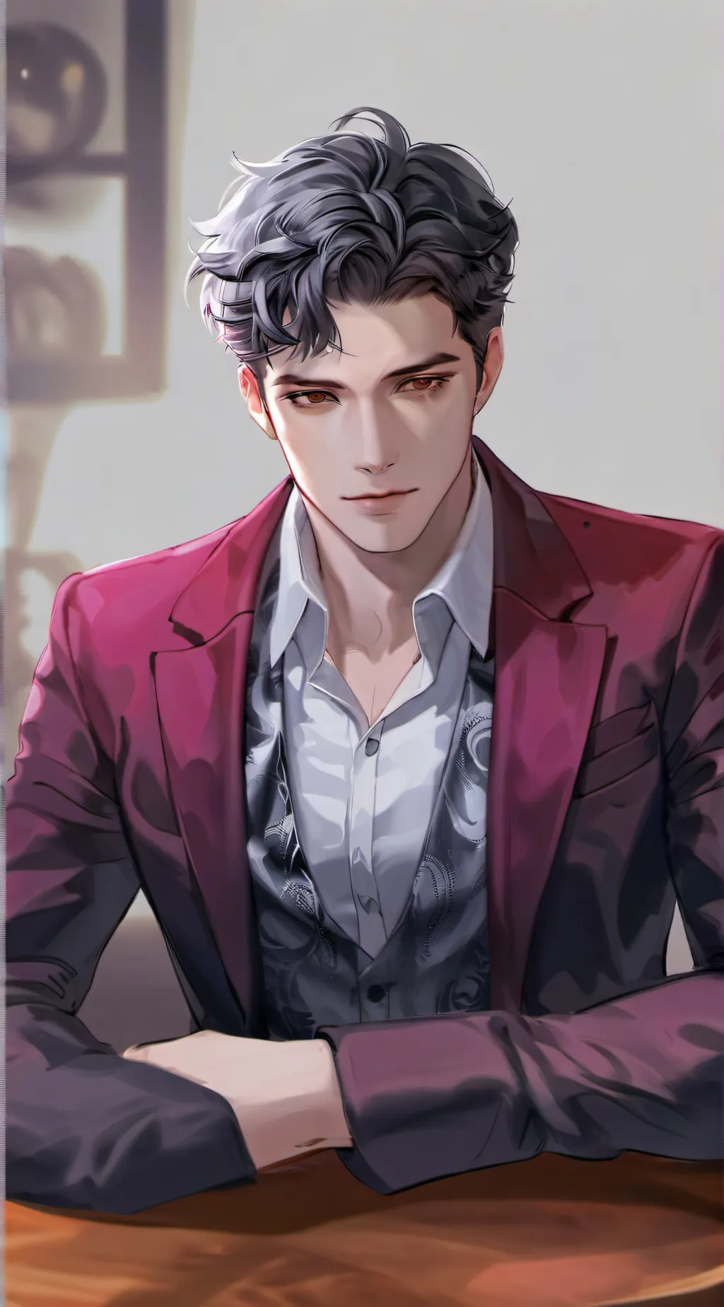 ai character: Christopher  background