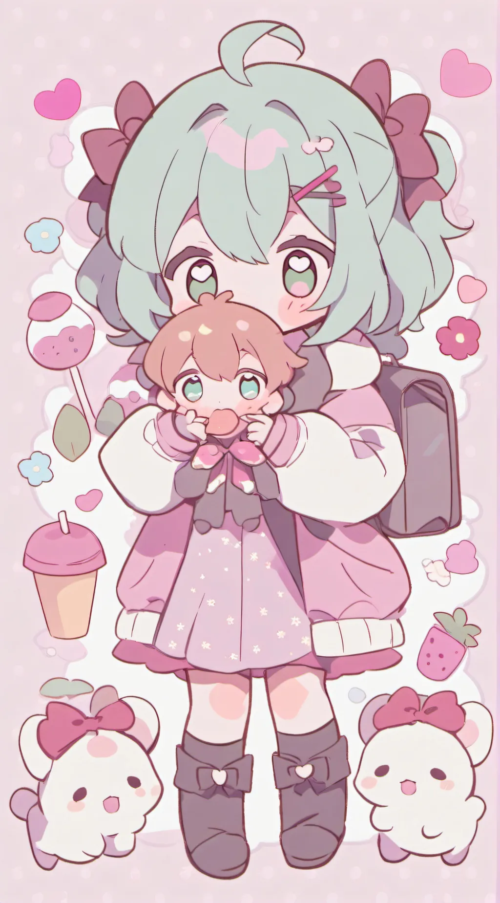 ai character: Olivia and David background