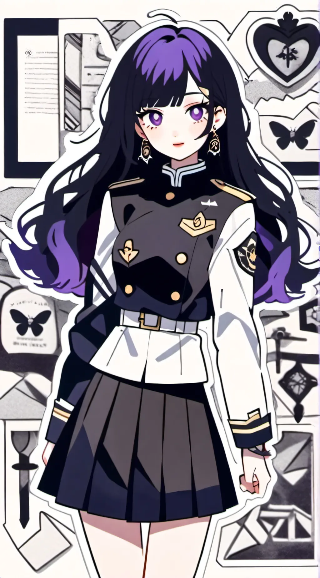 ai character: Just Moniko  background