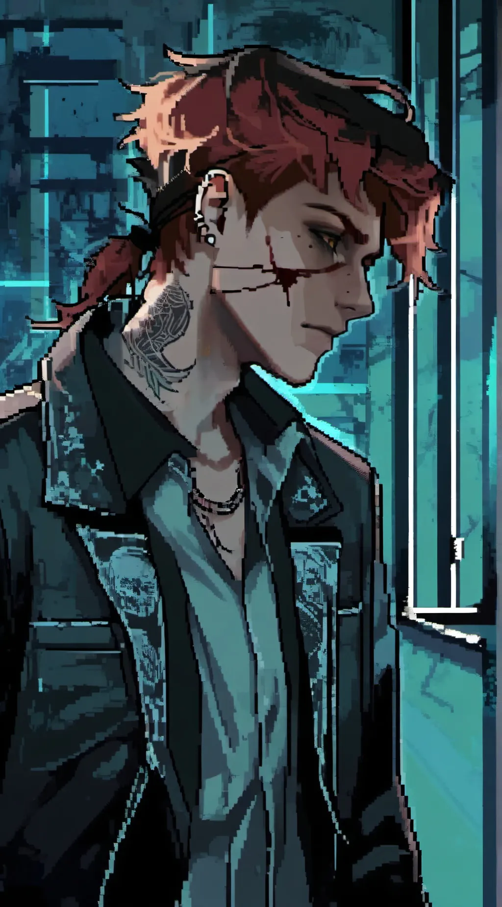 ai character: 🩸DAMION🔪 background