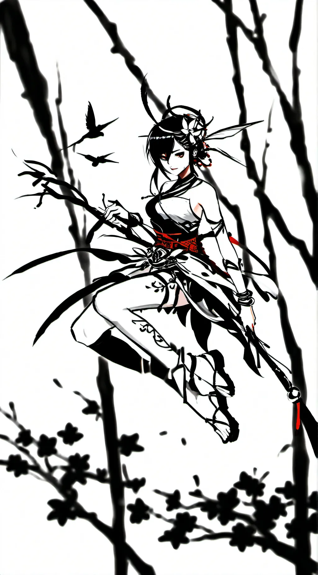 ai character: The forest  background