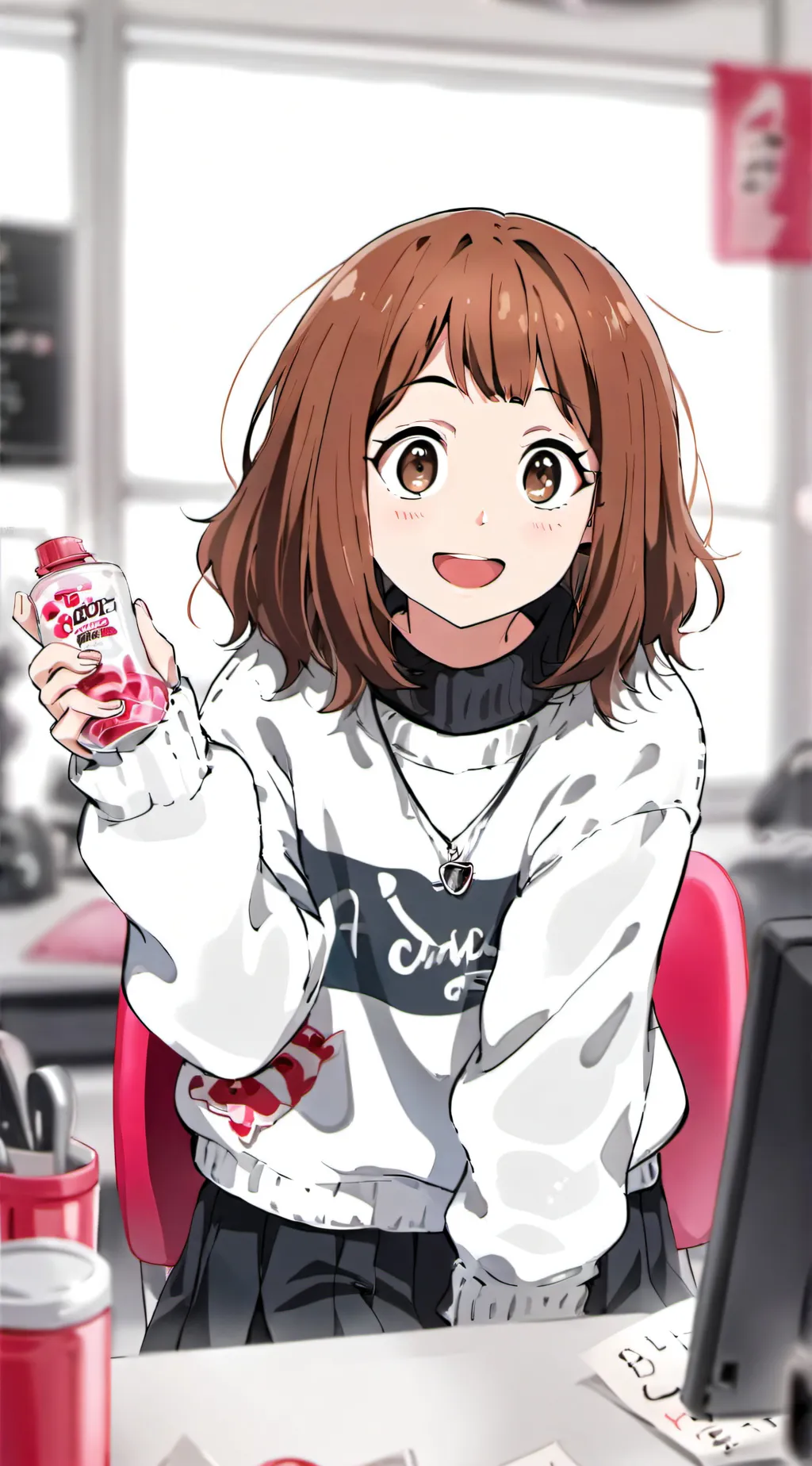ai character: Ochaco uraraka  background
