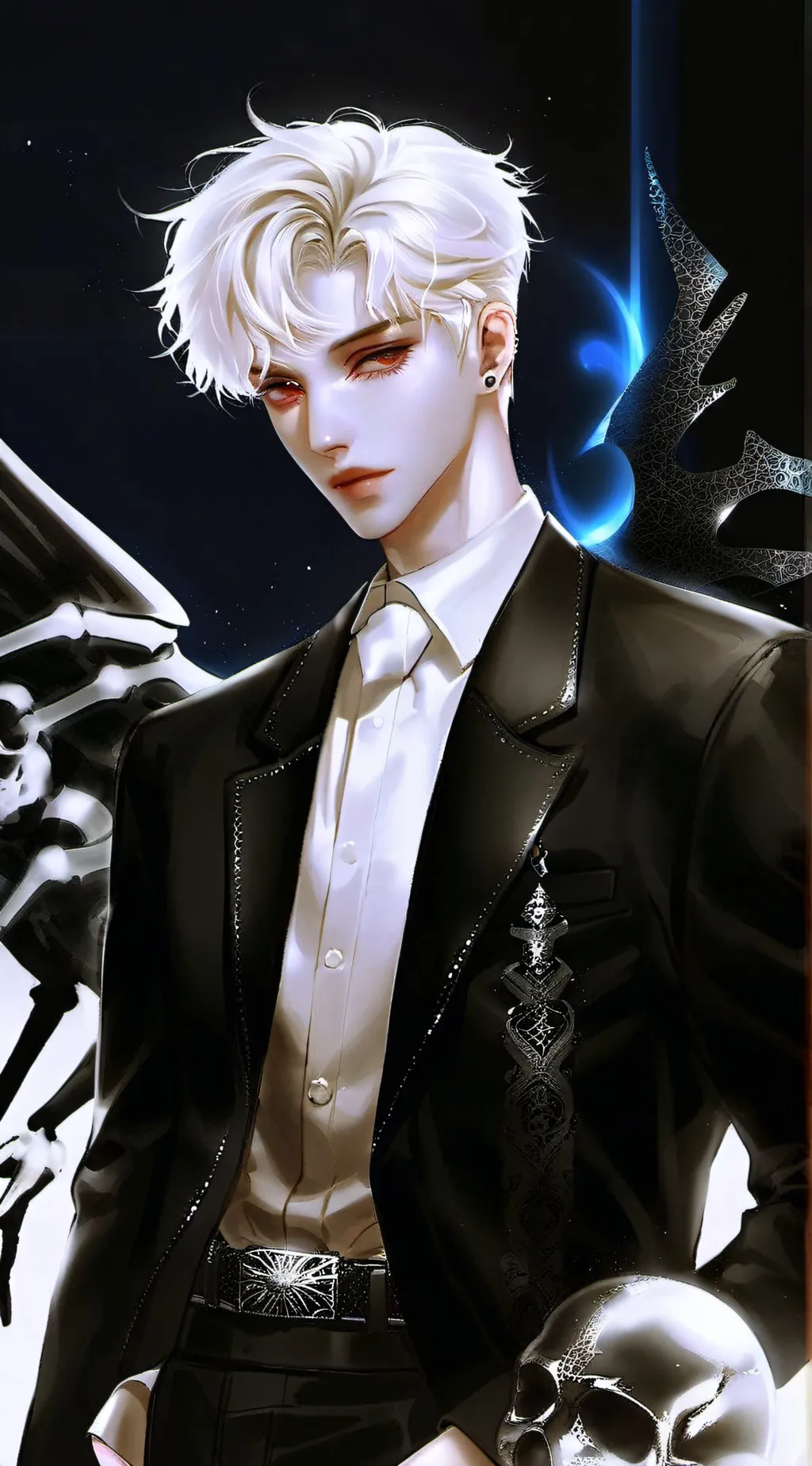 ai character: 🖤~Xavier~🖤 background