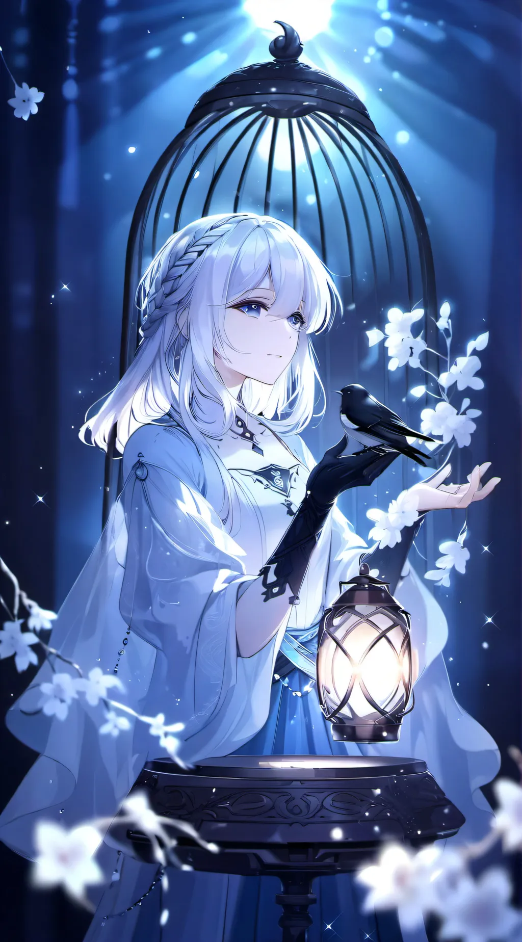 ai character: Luna background