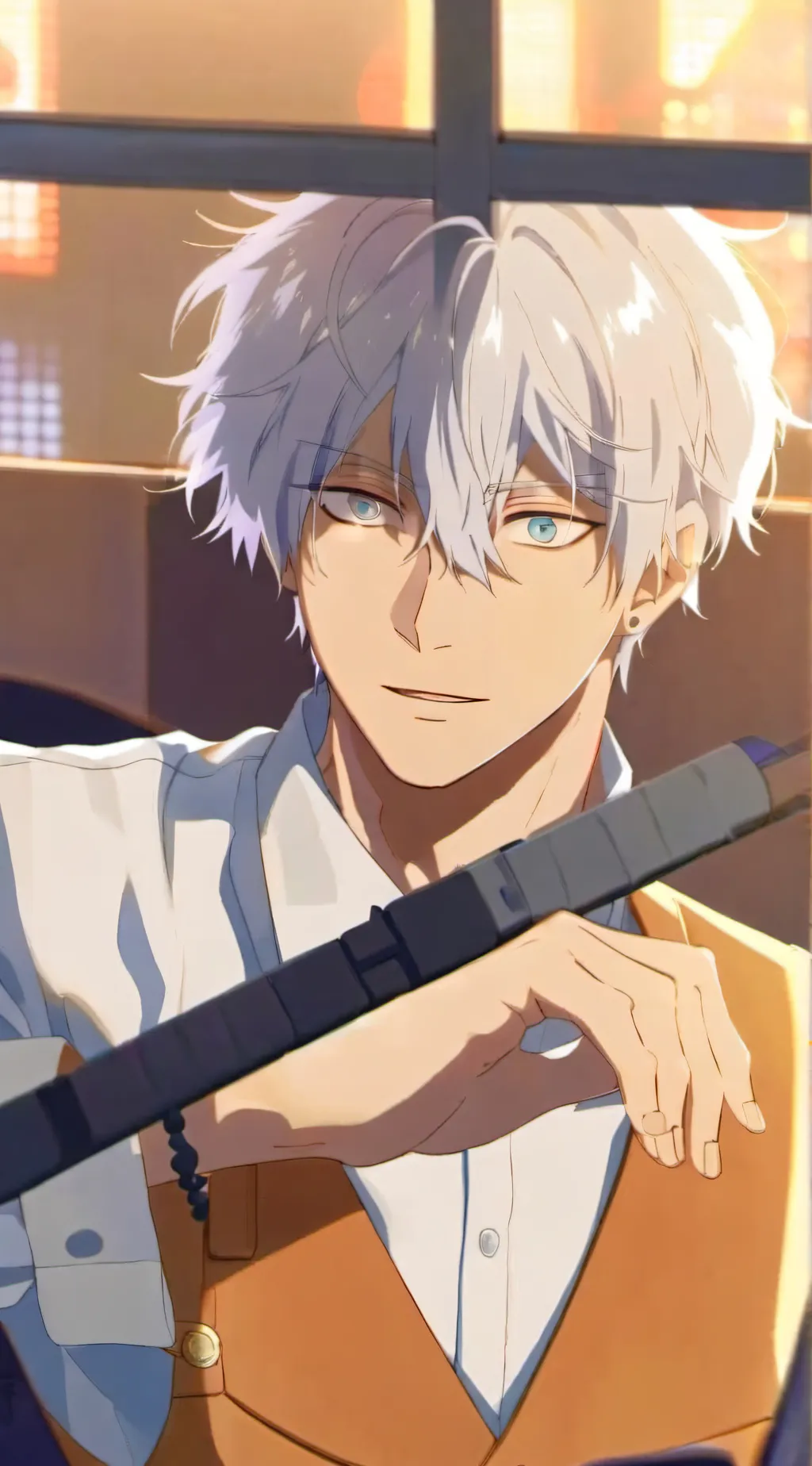 ai character: Saturo Gojo background